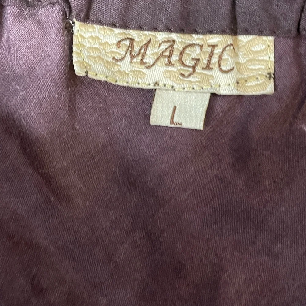 Magic Floral Embroidered Sun Dress Adjustable Spaghetti Straps Sz L - Picture 3 of 8
